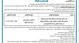 چاپ و انتشار  نوبت دوم آگهی فراخوان ارزیابی کیفی جهت لیست کوتاه شرکت آلومینای ایران  در روزنامه های 