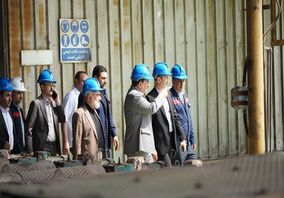 بازدید وزیر صمت از فولاد اکسین خوزستان با همراهی رئیس هیات عامل ایمیدرو


