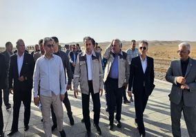 بازدید مدیرعامل اپال کانی پارس و معاون وزیر صمت، نماینده خواف و رشتخوار از ایستگاه راه‌آهن شمتیغ و نقطه صفر مرزی