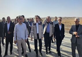 بازدید مدیرعامل اپال کانی پارس و معاون وزیر صمت، نماینده خواف و رشتخوار از ایستگاه راه‌آهن شمتیغ و نقطه صفر مرزی