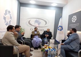 بازدید دکتررحمتیان معاون امور معادن  استان سیستان و بلوچستان، از غرفه هلدینگ تجلی 