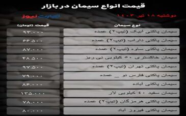 قیمت جدید سیمان امروز ۱۹ تیر ۱۴۰۳ مشخص شد/ بازار استارت گرانی را زد؟ + جدول

