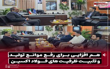 هم‌ افزایی برای رفع موانع تولید و تثبیت ظرفیت‌ های فولاد اکسین