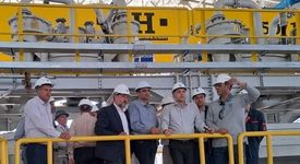 بازدید دکتر سید مصطفی فیض مدیرعامل شرکت ملی صنایع مس ایران از طرح توسعه فلوتاسیون سرباره خاتون آباد