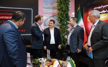 گزارش تصویری: حضور فعال شرکت فولاد اکسین خوزستان اولین و تنها تولید کننده ورق های عریض فولادی در ایران و خاورمیانه 

