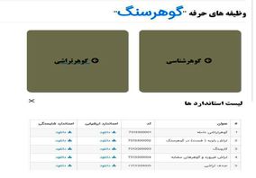 تدوین استانداردهای سند حرفه گوهرتراشی