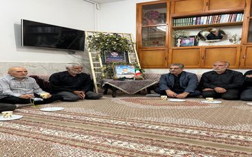 دیدار مدیرعامل شرکت فرآوری معدنی اپال کانی پارس با خانواده معظم شهید مدافع وطن سرهنگ مرتضی ابراهیمی 
