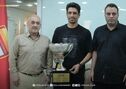 جام قهرمانی لیگ دسته دوم در تالار افتخارات باشگاه فولاد 