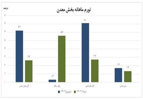 مرکز آمار: تورم تولیدکننده در بخش معدن افزایش یافت

