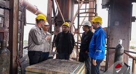 بازدید مدیران ارشد شرکت صبانور از روند تعمیرات اساسی کارخانه گندله‌سازی اسدآباد

