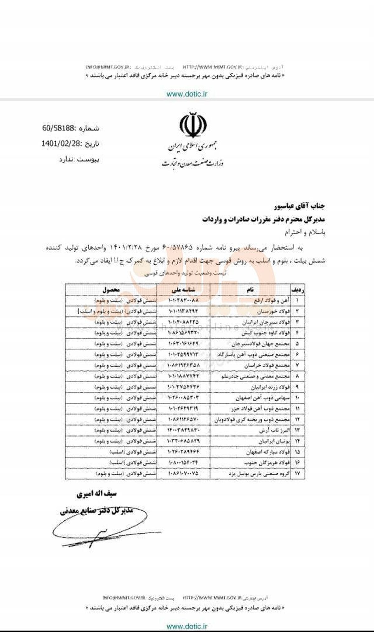 مجوز صادرات ۱۷ شرکت فولادیِ قوس الکتریکی تمدید شد+ سند و جزئیات