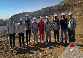 بازدید ماهانه مدیرعامل شرکت صبانور از معدن شهرک 