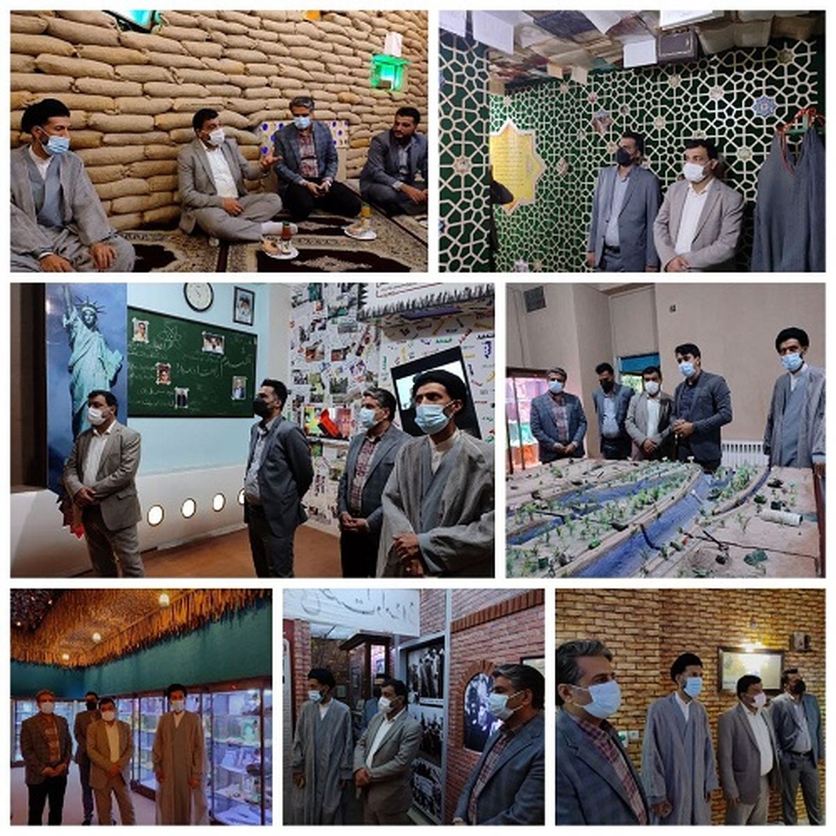  بازدید مدیرعامل شرکت آهن و فولاد ارفع از گنجینه ایثار و شهادت شهرستان اردکان