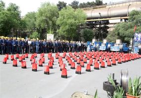 صبحگاه کارگری همراه با تحویل ۸ سری جهیزیه، ۱۳۵ بسته معیشتی و افتتاح یک باب منزل برای نیازمندان