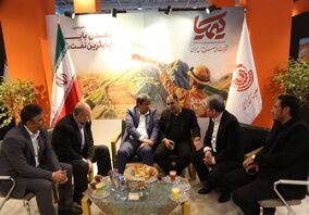 بازدید استاندار کرمان از غرفه ملی مس در نمایشگاه ایران کان ماین ۲۰۲۴