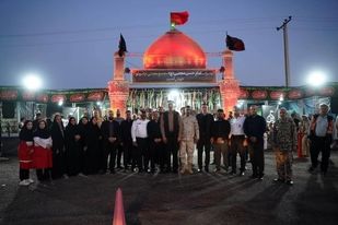 میزبانی چادرملو از عزاداران امام شهید در مسیر مشهد مقدس