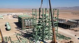 پیشرفت پروژه آهن اسفنجی بیجار از مرز ۵۵ درصد گذشت