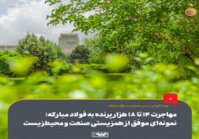 مهاجرت 14 تا 18 هزار پرنده به فولاد مبارکه؛ نمونه‌ای موفق از همزیستی صنعت و محیط‌زیست