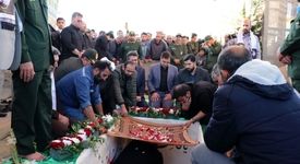 تشییع و تدفین شهید گمنام، همزمان با سالروز شهادت فاطمه زهرا (س) در شرکت آلومینای ایران