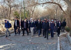 حضور مهندس رخصتی در کوهگشت خانوادگی شرکت