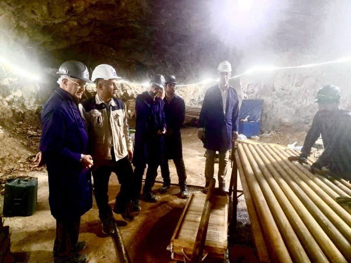 بازدید علمی و تخصصی مدیران شرکت معادن منگنز ایران از مجتمع معدنی سرب نخلک