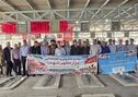 اجتماع جامعه عرصه کار و تولید خوزستان در اهواز و غبار روبی مزار شهدای فولاد خوزستان

