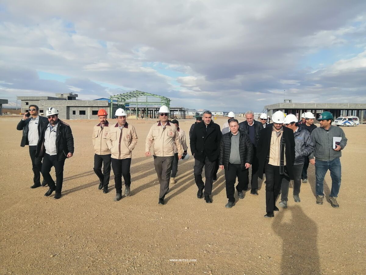 بازدید مدیریت محترم عامل شرکت ایریتک از پروژه فولاد اقلید

