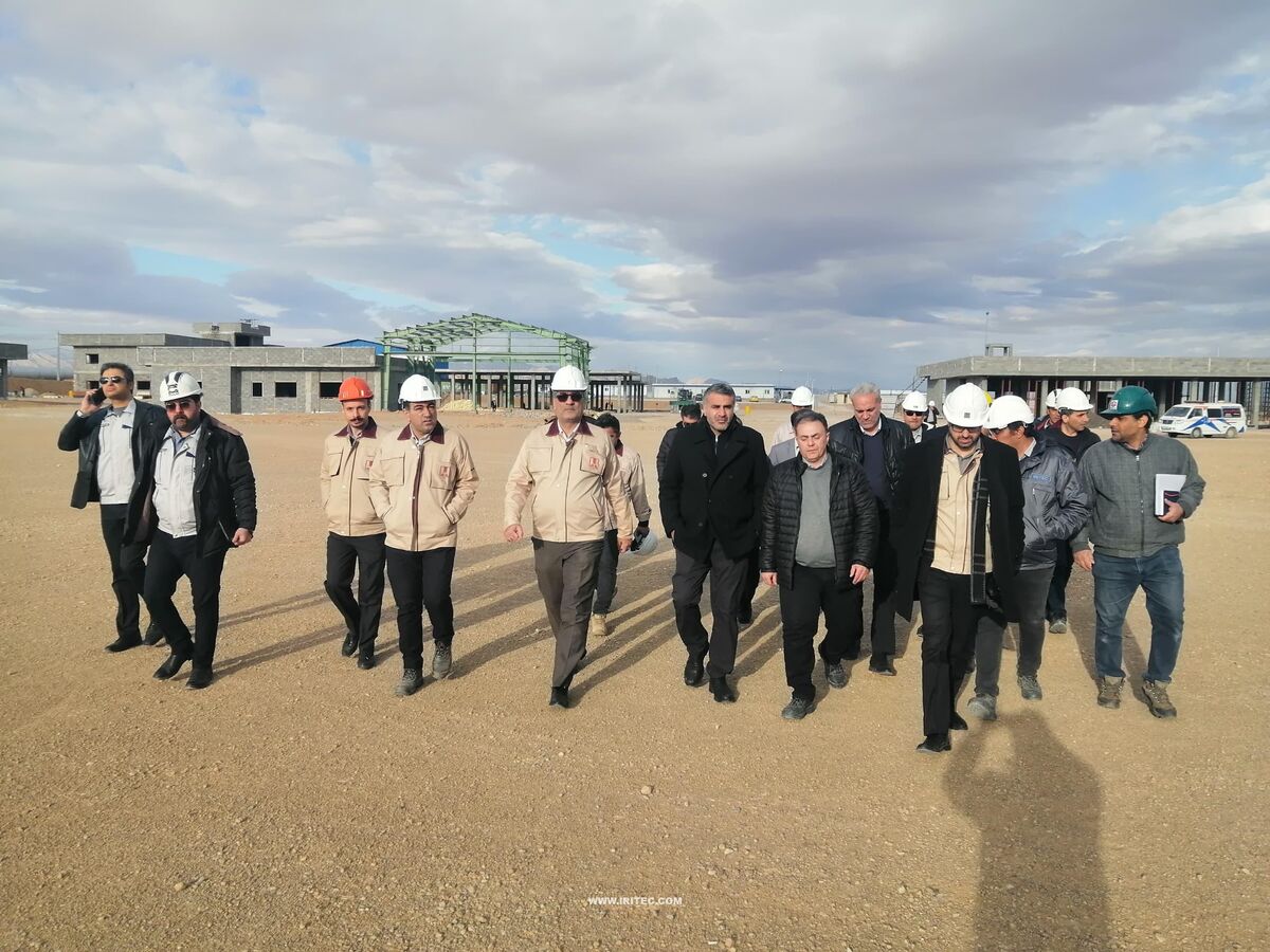 بازدید مدیریت محترم عامل شرکت ایریتک از پروژه فولاد اقلید

