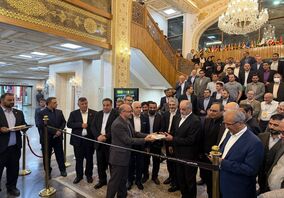افتتاح هفدهمین نمایشگاه فولاد و متالورژی با حضور دکتر بهرام سبحانی، مهندس لندی و خلیفه‌سلطانی در اصفهان