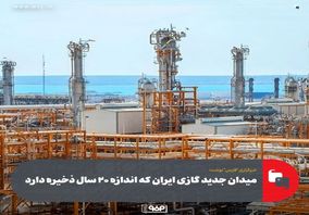 میدان جدید گازی ایران که اندازه ۲۰ سال ذخیره دارد
