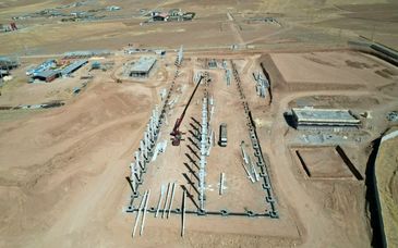 پیشرفت چشمگیر در نصب سازه‌های فلزی سالن‌های طرح «نوار نقاله استیل کورد الشتر»