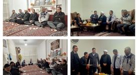 دیدار مدیر حوزه مدیرعامل صبانور با خانواده شهدای دوران دفاع مقدس در بیجار