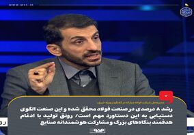 رشد ۸ درصدی در صنعت فولاد محقق شده و این صنعت الگوی دستیابی به این دستاورد مهم است/ رونق تولید با ادغام‌ هدفمند بنگاه‌های بزرگ و مشارکت هوشمندانه صنایع