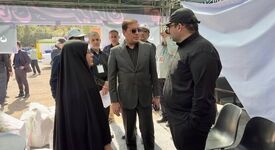 بازدید میدانی مدیرعامل گروه فولاد خوزستان از موکب شهدای شرکت در پایتخت