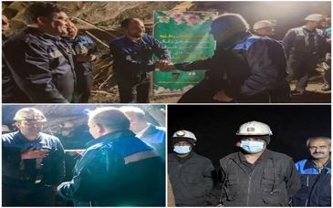 بازدید شبانه مدیرعامل ذوب‌آهن اصفهان از منطقه معدنی طزره شرکت زغال‌سنگ البرز شرقی