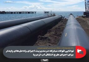 توانایی فولاد مبارکه در مدیریت اجرای راه‌حل‌های پایدار برای اجرای طرح انتقال آب از دریا