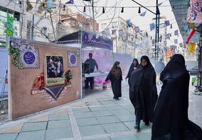 برپایی موکب شهدای مس به مناسبت نیمه شعبان