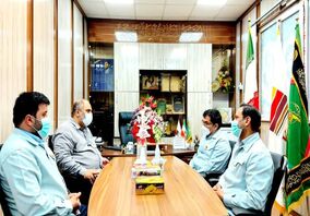  مدیر روابط‌ عمومی فولاد خوزستان با فرمانده حوزه شهید بقایی دیدار کرد