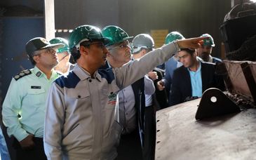 بازدید مدیر عامل فولاد سنگان و فرمانداران شهرهای مرزی استان خراسان رضوی از کارخانجات کنسانتره و گندله سازی فولاد سنگان