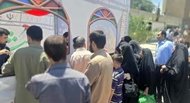 همزمان با روز جهانی کار و کارگر:*موکب پذیرایی شرکت فولاد اکسین و اداره‌ کل تعاون، کار و رفاه اجتماعی استان خوزستان برپا شد*