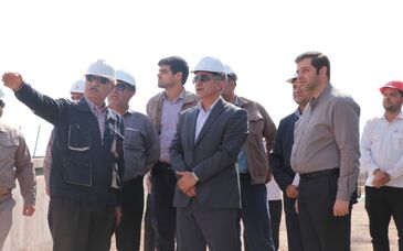  بازدید مدیر عامل آلومینای جاجرم از روند اجرای پروژه واسطه سنگین
