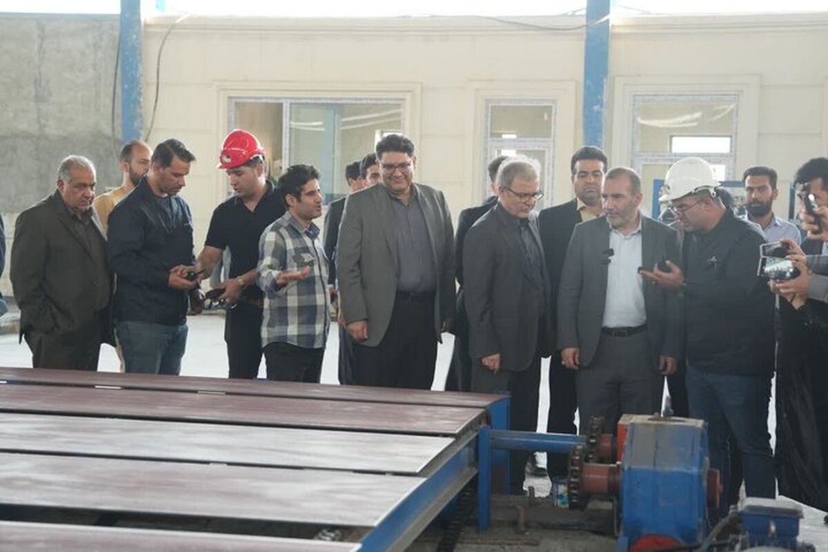 کارخانه ورق فولادی در کرمانشاه به بهره‌برداری رسید

