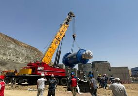 نصب نخستین دستگاه بالمیل در پروژه احداث کارخانه استحصال طلای سقز

