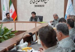 مرور عملکرد 3 ماهه اخیر مجتمع فولاد غدیر نی ریز در نشست هم اندیشی با سرپرست مجتمع