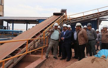 بازدید سرپرست شرکت آلومینای ایران  دکتر شه بخش از واحد واسطه سنگین