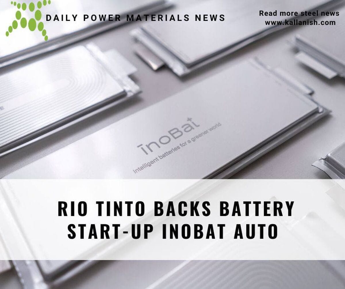 ریوتینتو از استارت آپ باتری InoBat Auto حمایت می کند