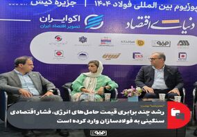 رشد چند برابری قیمت حامل‌های انرژی، فشار اقتصادی سنگینی به فولادسازان وارد کرده است
