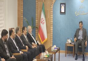 هم اکنون؛ برگزاری نشست هم اندیشی بین محمدرضا بابایی استاندار یزد و محمد آقاجانلو رئیس هیات عامل ایمیدرو