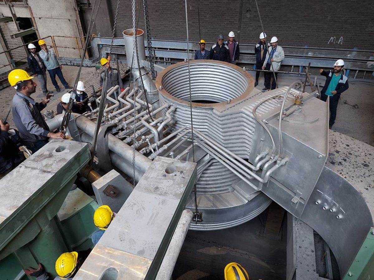 پیشرفت ۸۴ درصدی پروژه کوره پاتیلی ۳