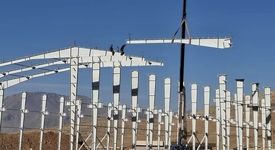 سازه های سالن اصلی کارخانه نوارنقاله الشتر برافراشته شد